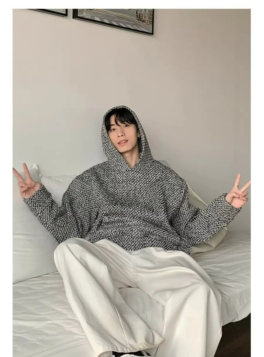 2025 New Korean Fashion Men's Hoodie Pullover Coat Autumn Winter Casual Loose Hoodie Sweatshirt for Men Streetwear Y2k Clothing