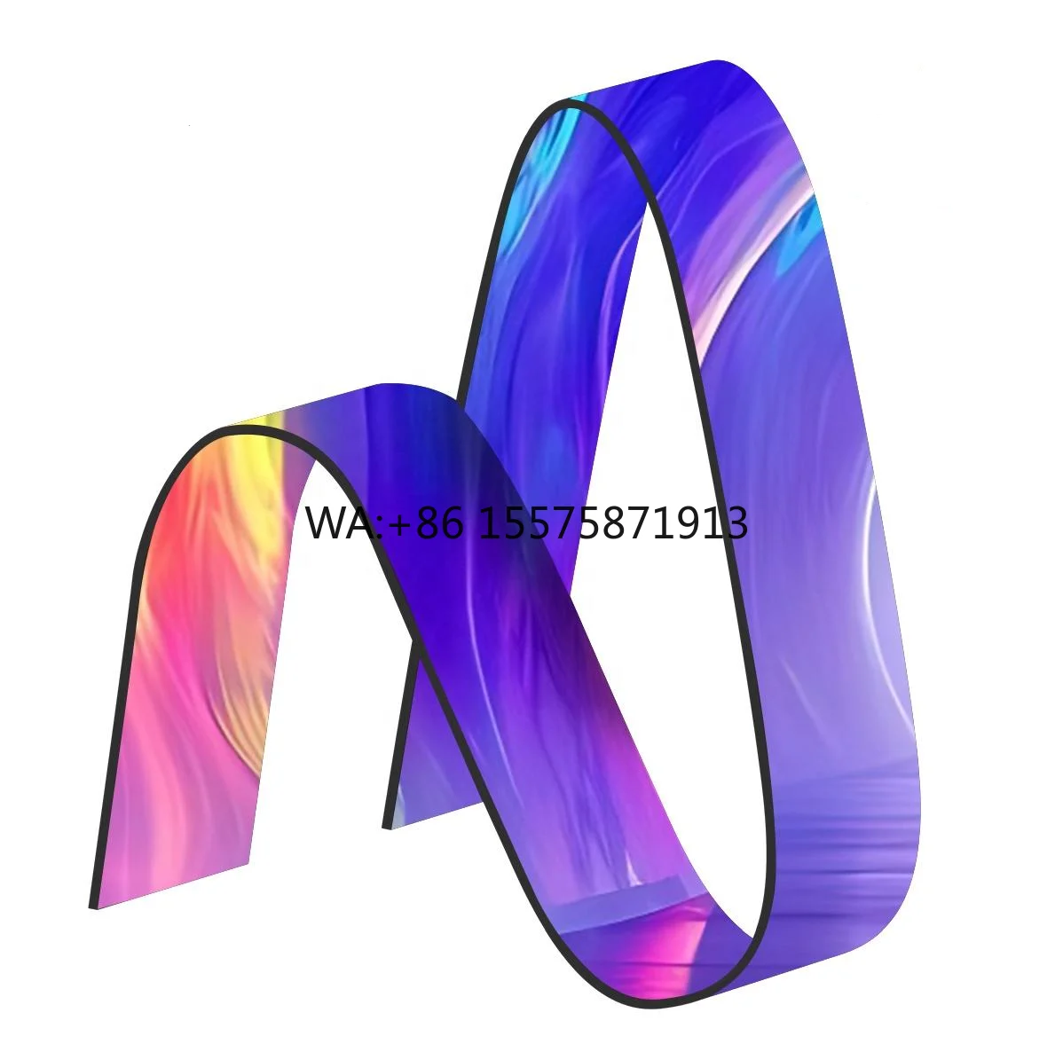 Custom Full Color Indoor/Outdoor Flexible LED Video Wall Module Board HDR Support High Brightness 800cd/sqm Curved Displays