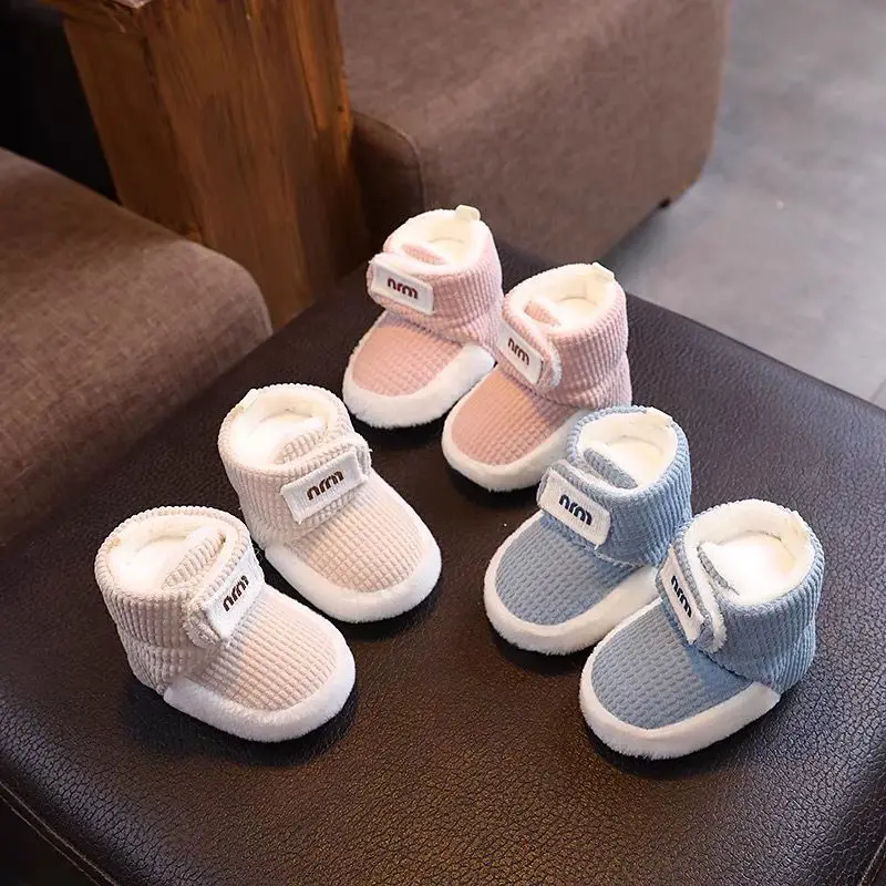 0-18Months Winter Snow Baby BootsNewborn Warm Booties Soft Sole FirstWalkers Shoes for Baby Girls Boys InfantShoes Toddler