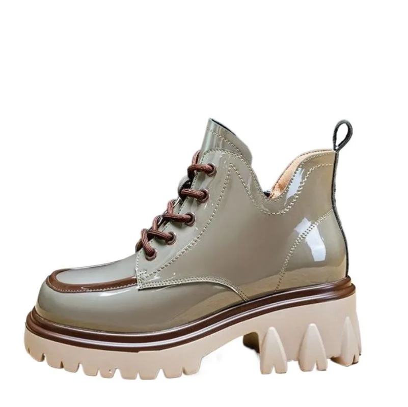 Short boots for women, summer 2026 new retro versatile short boots, spring and autumn thick soled women's British single boots