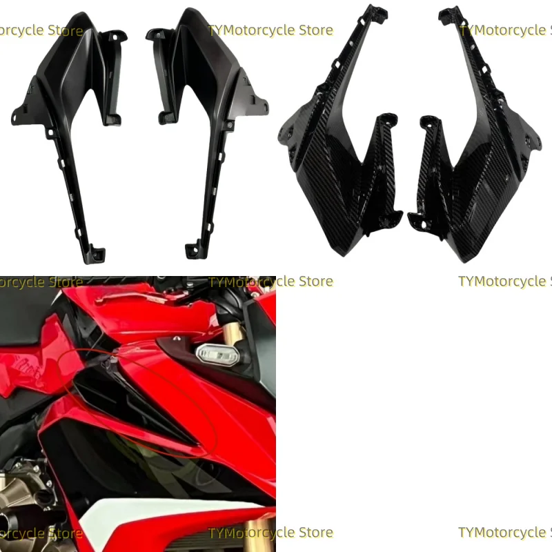 Motorcycle Accessories Side Panel Air Intake Cover Winglet Look Fairing Fit For HONDA CBR500R 2019-2023 CBR400R 2022-2023