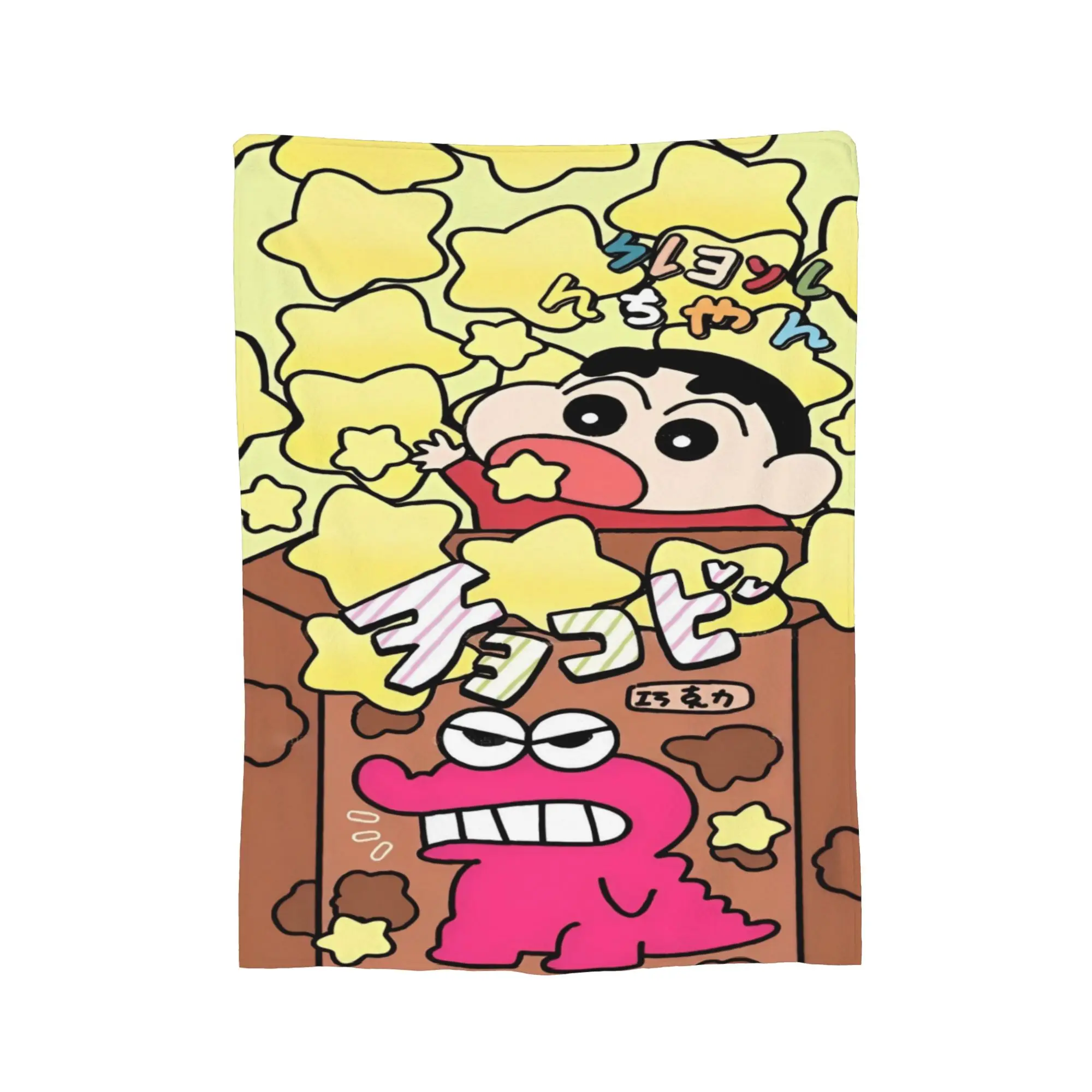 Crayon Shin-chans Dino Poster Warm Blanket  Child Plush Throw Blanket Street Trend Home Decor Flannel Bedspread Sofa Bed Cover