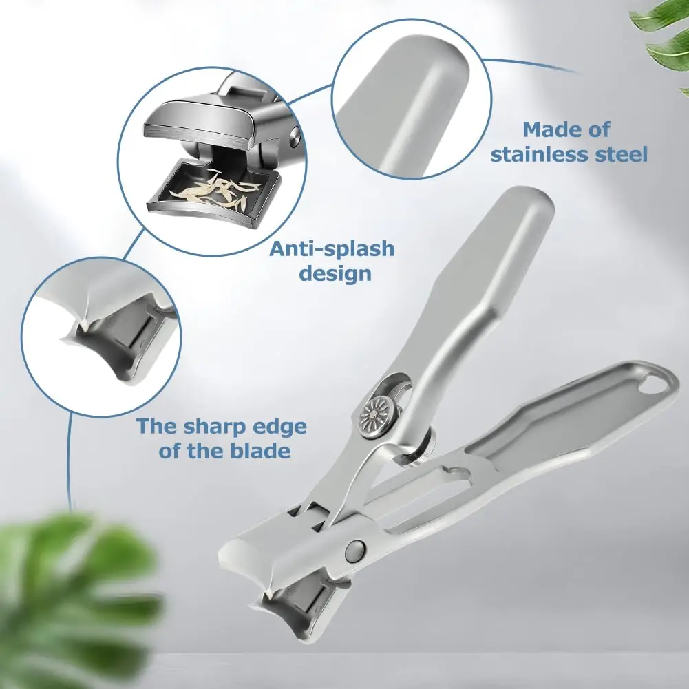 German Nail Clippers,2024 New Ultra Sharp Stainless Steel German Nail Clippers for Men,German Nail Clippers Set with Nail File