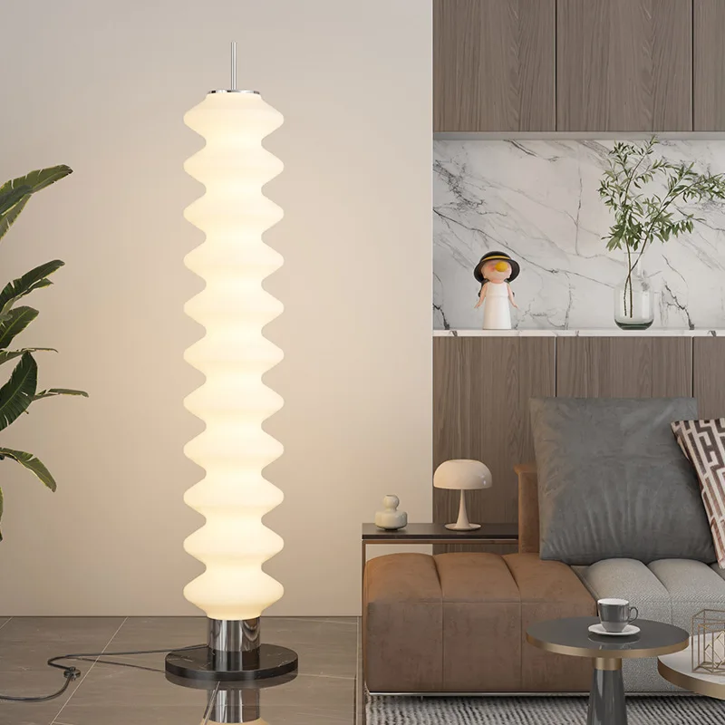 Sugar gourd living room sofa bedroom study cream air ambient light vertical floor lamp