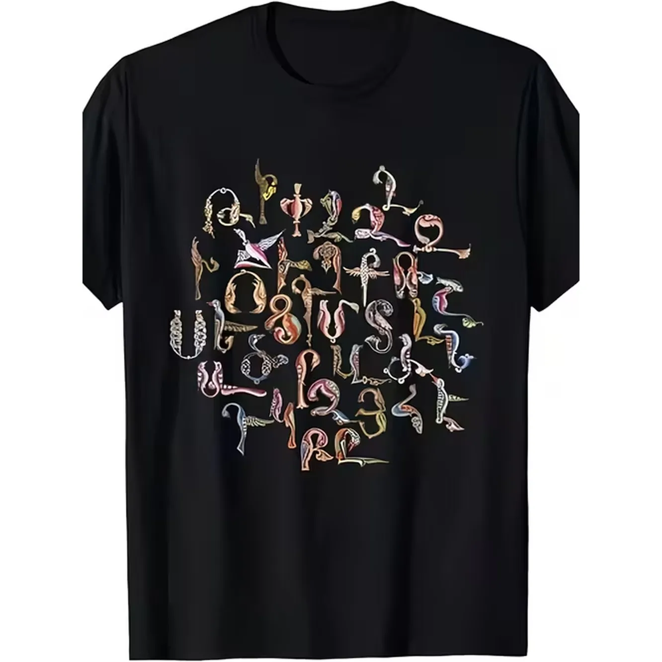 2026 Teen Crew Neck T Shirt Breathable Blend Graphic Tee Daily Casual Wear Festival Birthday Gift For Teenager