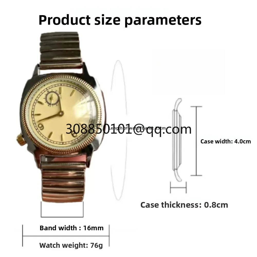 Men's and women's vintage style spring watches, retro art quartz watch trend