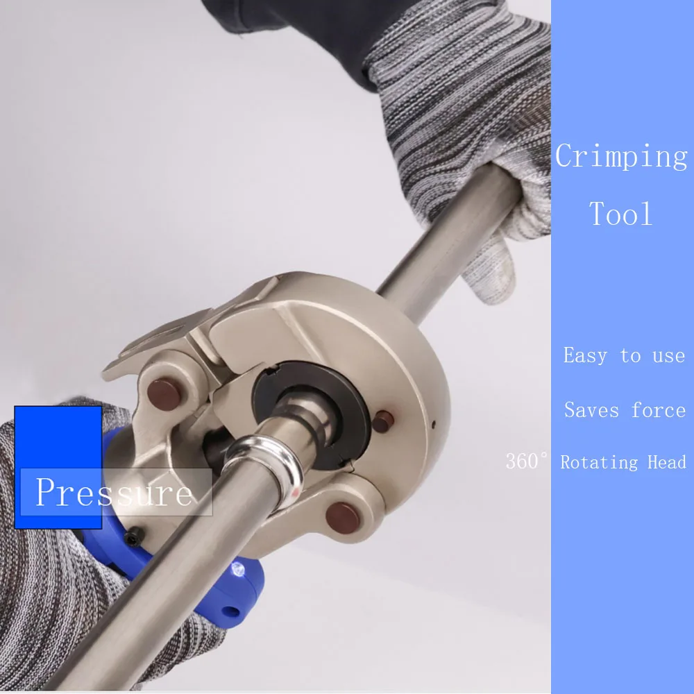 أداة تجعيد يدوية سهلة الاستخدام لأداة الضغط الهيدروليكي لأنابيب الفولاذ المقاوم للصدأ والنحاس بدون كهرباء