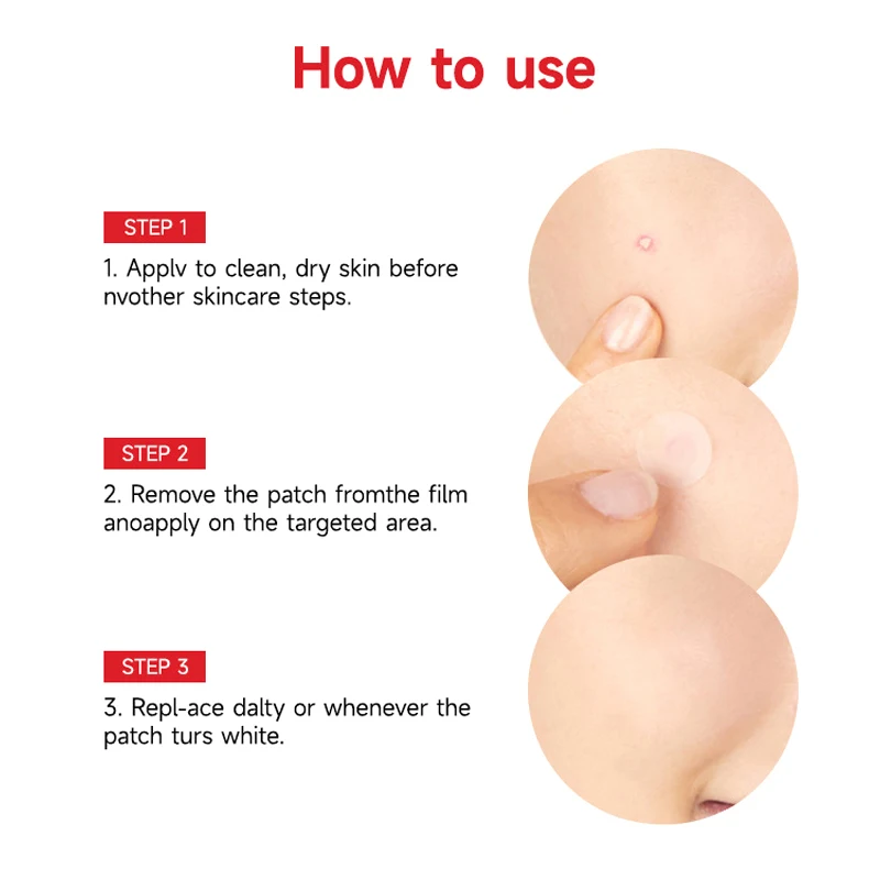 24/36pcs Round Hydrogel Invisible Acne Sticker Skin Care Sticker Makeup Tool Absorbing Stickers Facial Skincare Tools