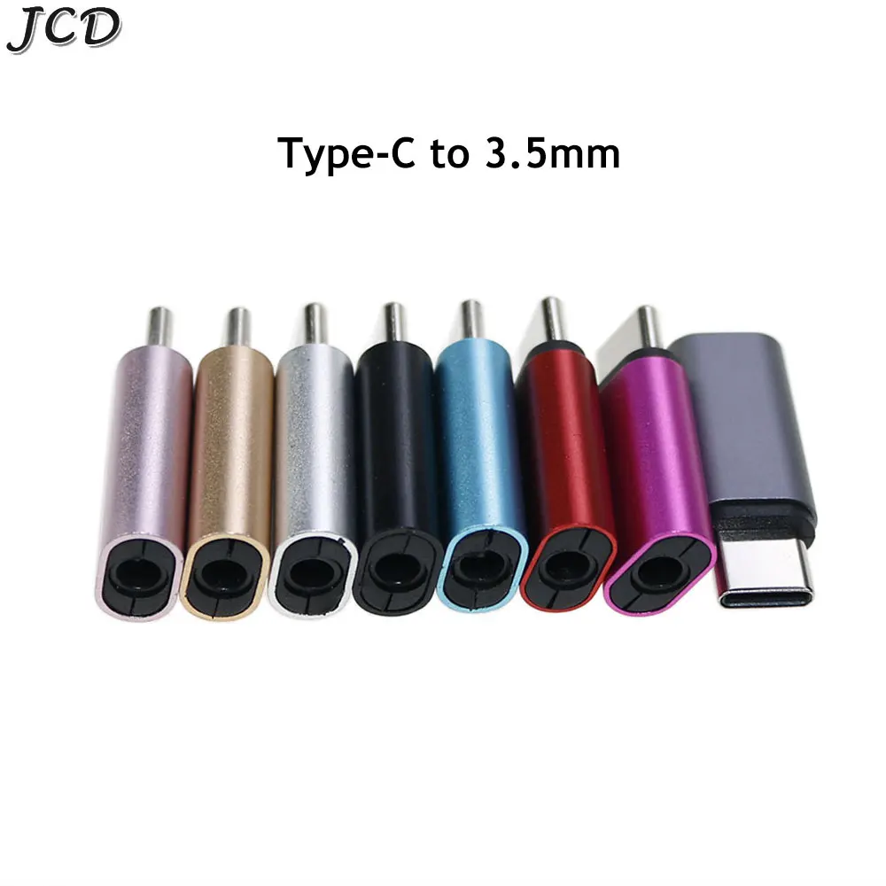 JCD 1pcs Mini Portable USB C Type C Male to 3.5MM Female Headphone Jack Adapter Stereo Earphone Headset Converter for phone