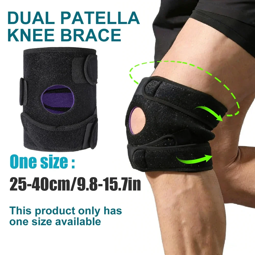 1/2PCS Knee Brace for Women & Men with Side Stabilizers, Patella Knee Brace for Knee Support for Running, Basketball
