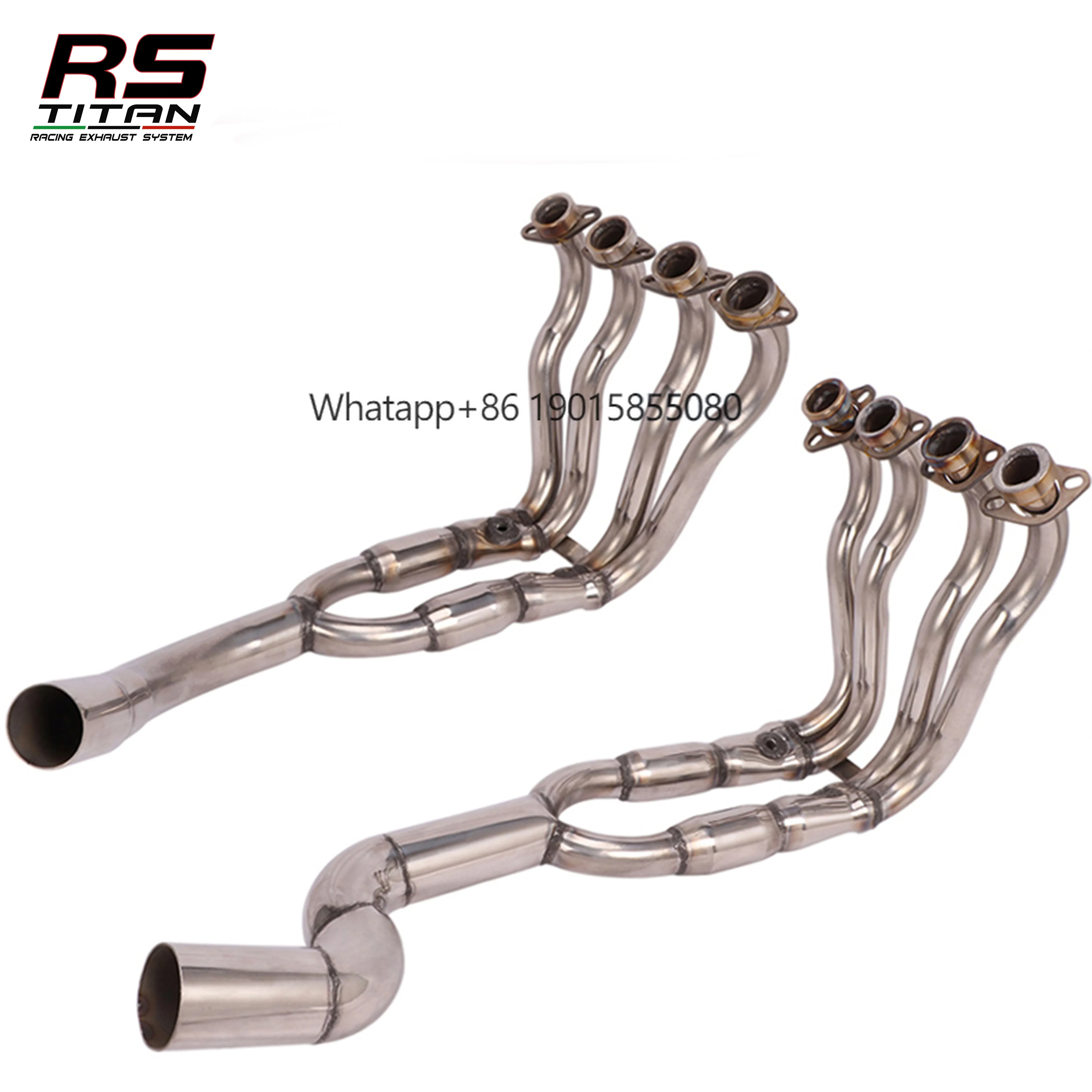 

For Custom S1000RR Etc. 2010 11 12 13 14 15 16 17 2018 Motorcycle Carbon Fiber Exhaust Full System Header Link Pipe S1000R