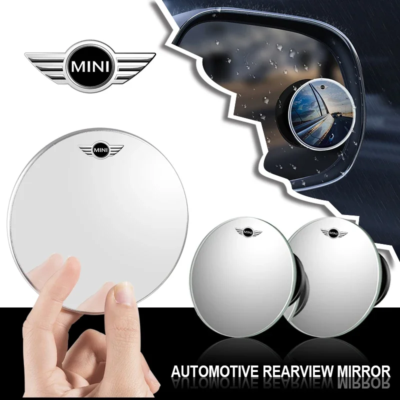 2pcs Car Rearview Sucker Mirrors 360 Blind Spot Mirror Rearview Auxiliary Mirror For BMW Mini Cooper R56 R50 F56 R60 R57 R58 R59