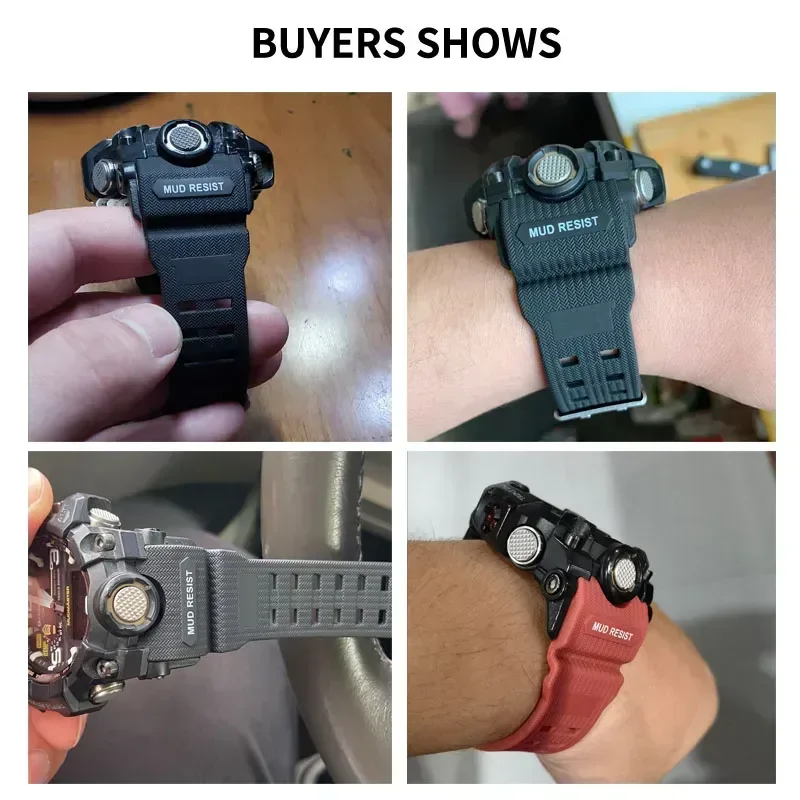 For Casio Watch Mudmaster Series Modified GWG1000 Silicone Watch Strap Resin Rubber Waterproof Watch Accessories Special Size - view 3