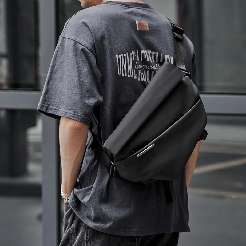 2024 New Style Men\'s Crossbody Bags Fashion Commuting Oxford Waterproof Simple Solid Color Shoulder Bags Minimalist Sports Bag