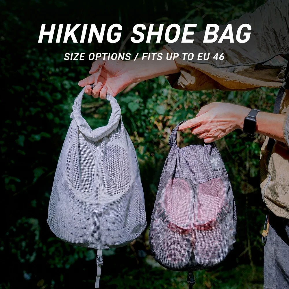 Outdoor Backpack External Shoe Bag Waterproof Mesh Storage Pouch Kangaroo Pocket Expansion Bag for Hiking Camping Travel Gear view 6