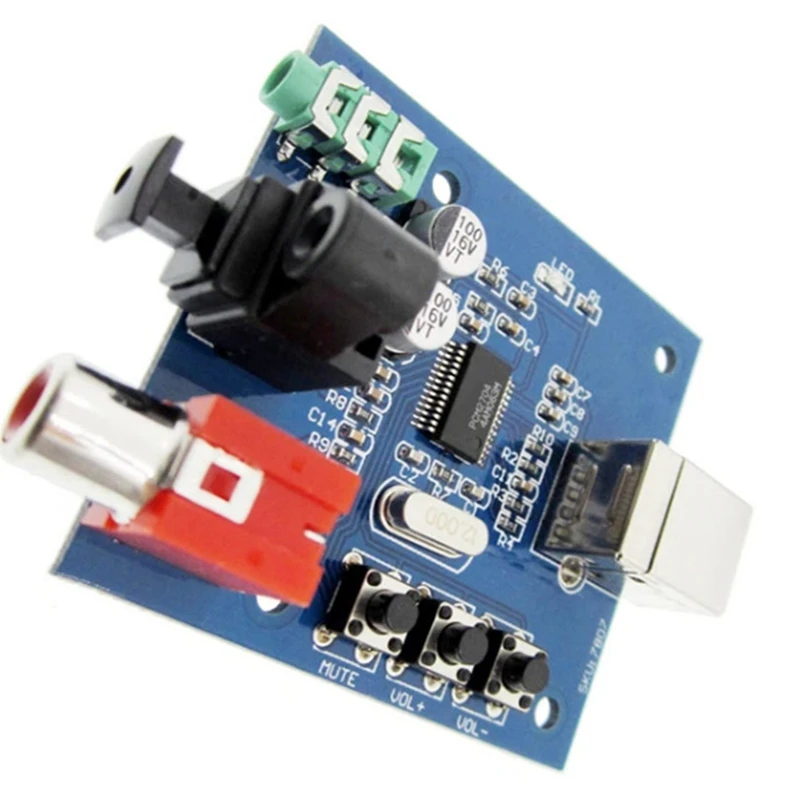 1Pcs PCM2704 for USB to S/PDIF Decoder Board Module Analog Output-A31R