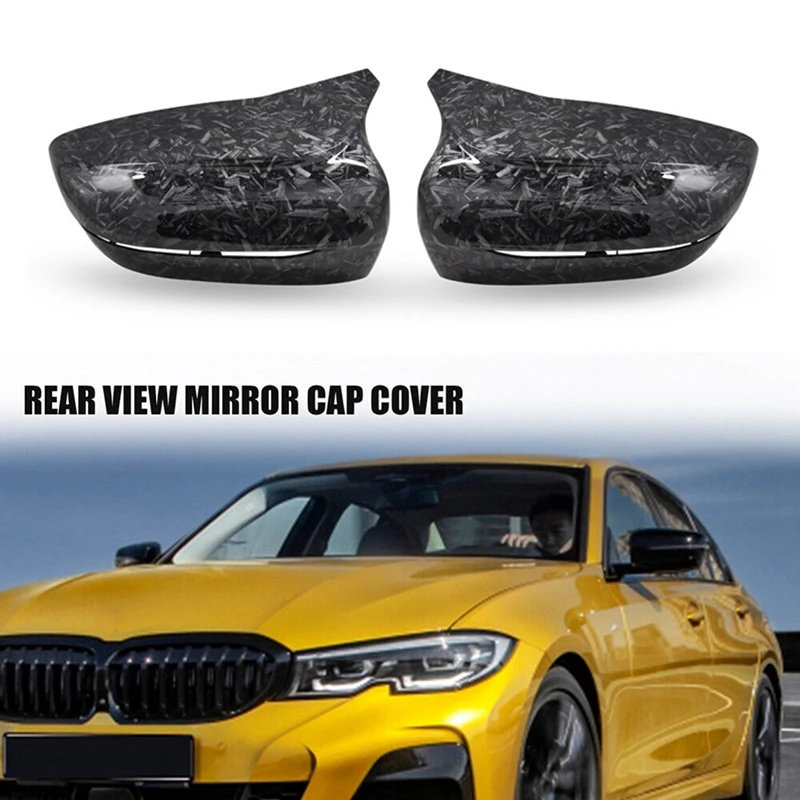 Forged Carbon Fiber Exterior Side Rearview Mirror Cap For BMW 4 5 7 8-Series G22 G23 G24 G11 G12 G14 G15 G16