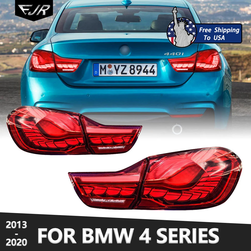 

Автомобильные задние фонари EJR в сборе для BMW 4 серии M4 2013-2020, задний фонарь в виде драковой шкалы, светодиодный поворотный тормозной фонарь DRL GTS F32 F36 F82 F83