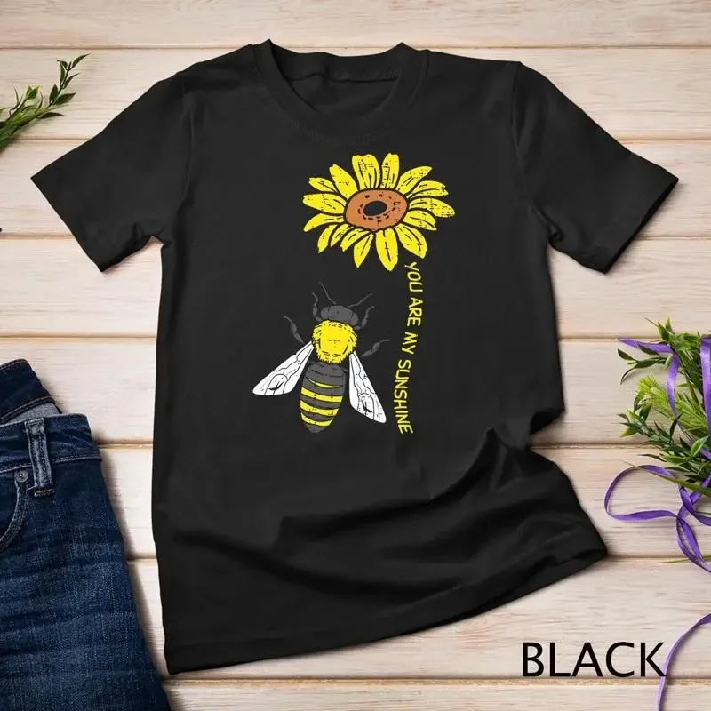 Sunflower Bee You Are Sunshine Vintage Nature Environment T Shirt Unisex T shirt