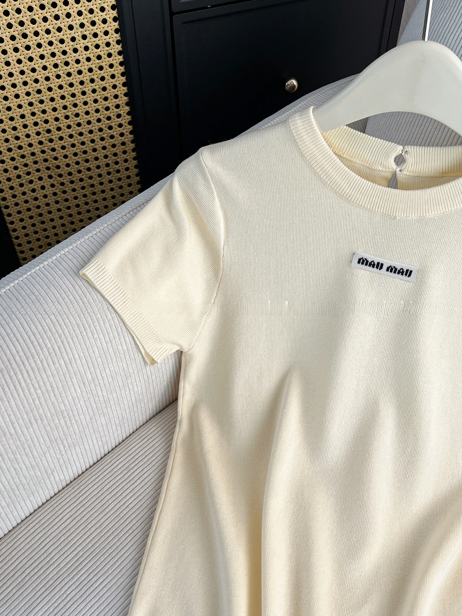 Faionable عارضة Sle ort Sve محبوك أعلى إلكتروني المرقعة التخسيس تصميم بسيط ألياف البوليستر جولة Ne منتظم صالح