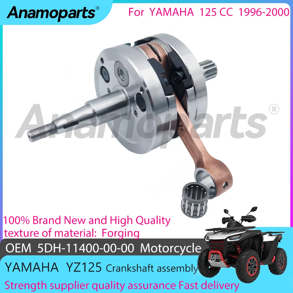 Motorcycle engine Crankshaft assembly parts fits for 1996-2000 YAMAHA YZ125 YZ 125 CC 125CC 5DH-11400-00-00