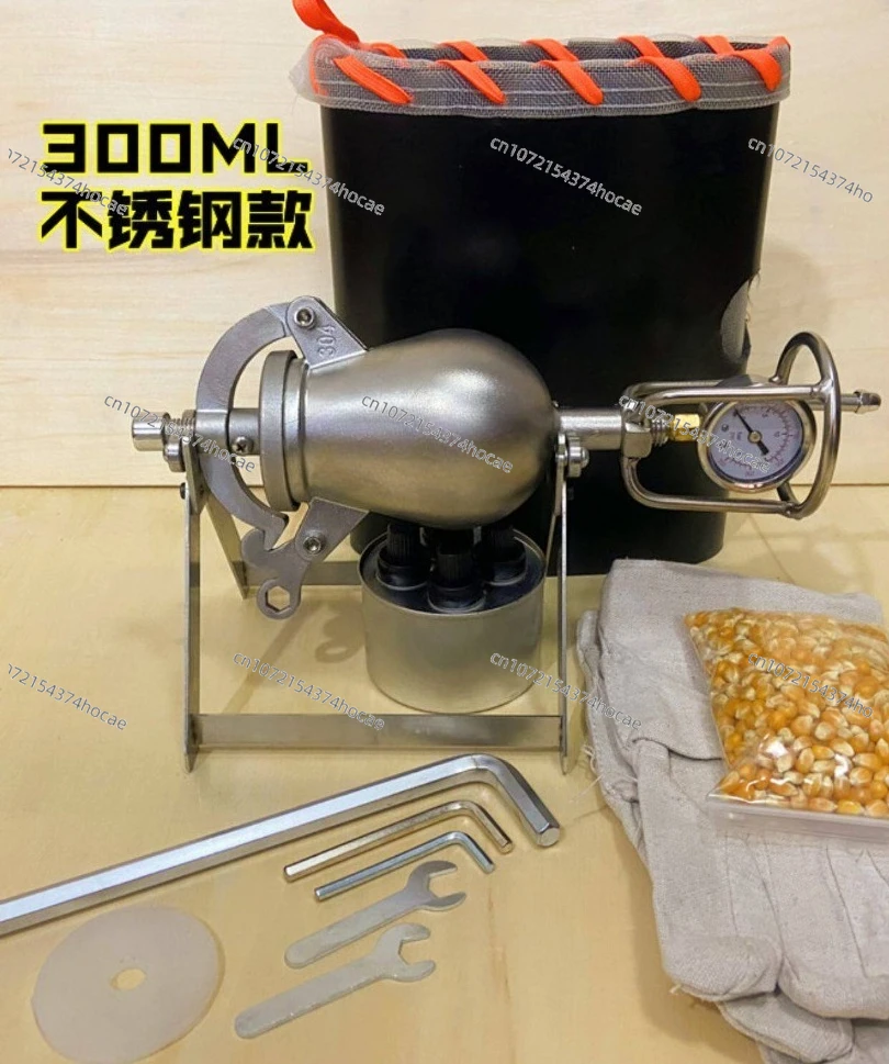 Mini Vintage Popcorn Maker 304 Stainless Steel Classic Retro Popcorn Popper