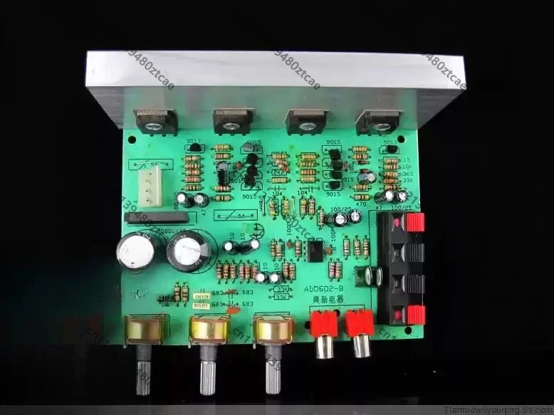 Dual AC 18V 4 Power Transistors Amplifier Board 100W+100W Finished DIY Audio Amp Module For Household Sound System