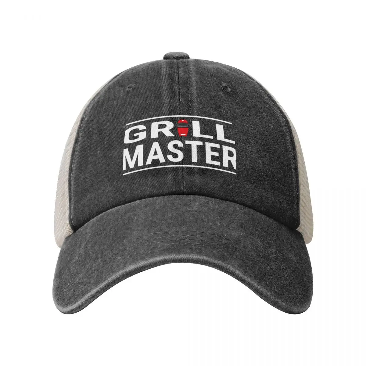 Grill Master Kamado Design Cowboy Mesh Baseball Cap Ball Cap |-F-| Golf Hat Icon Men Golf Wear Women's