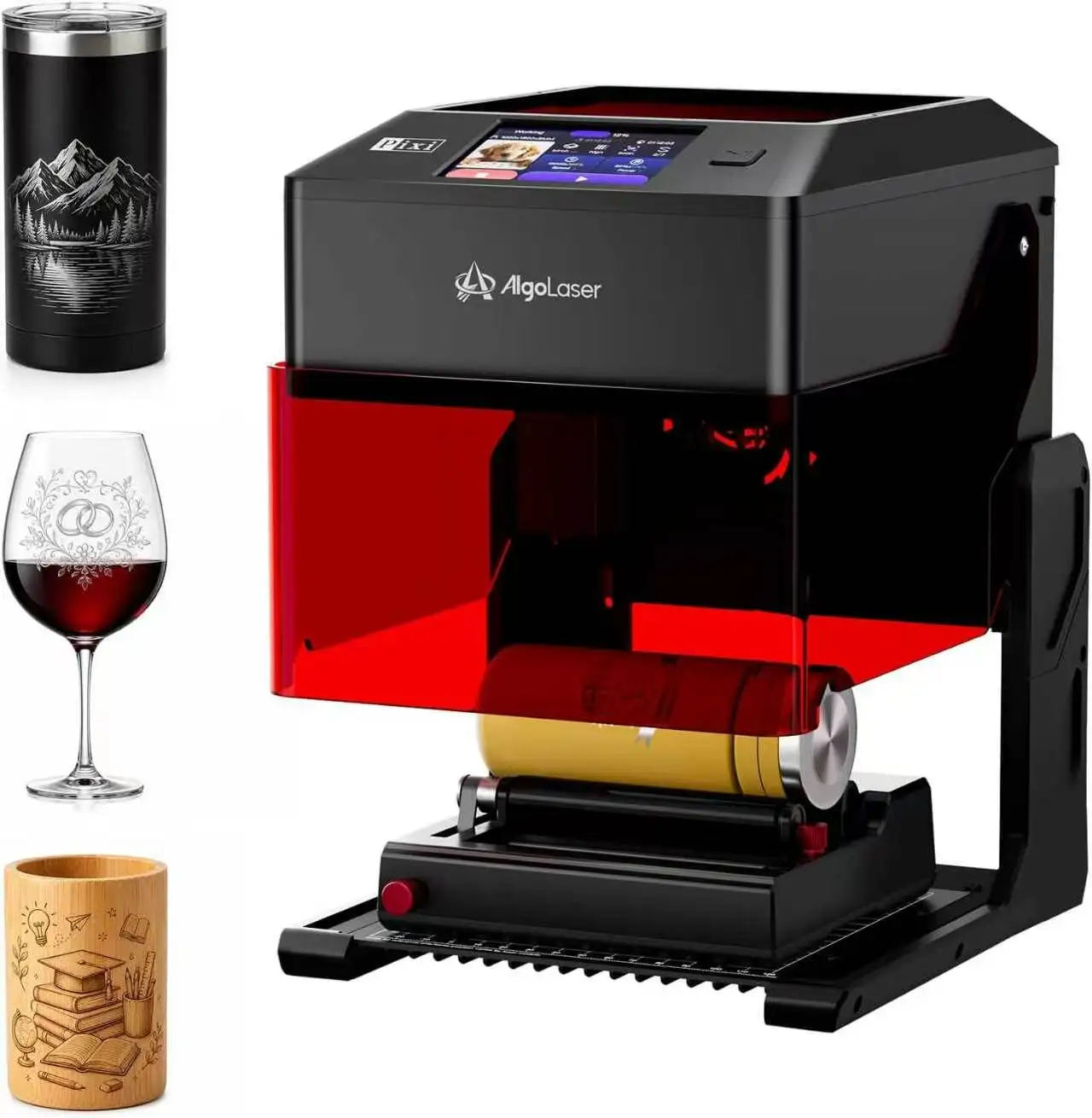 Algolaser Pixi 10W Portable Laser Engraver Machine With Smart Screen & AlgoOS App Protable Mini Laser Engraving Machine
