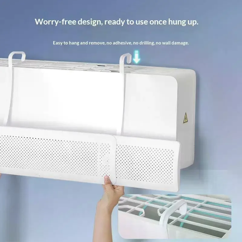 /TPz/Air Outlet Baffle Anti-Direct Blowing Wind Deflector Hanging Conditioning Guide Cover Universal Windproof Wall-Mounted