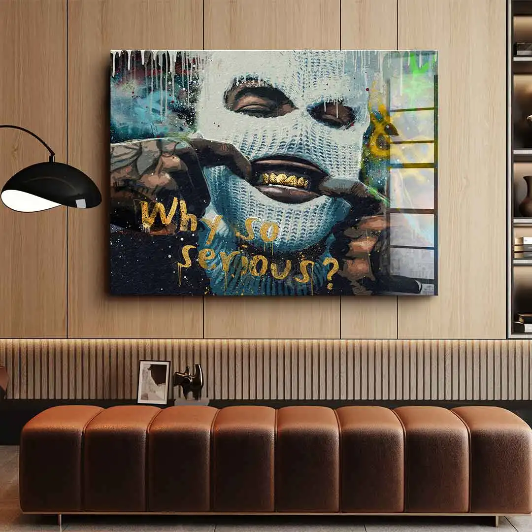 Bad Guy Pop Art Modern Canvas Painting Why Are You So Serious Poster Print Home Decor Wall Art Picture For Living Room Frameless