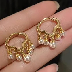 Brand New 2022 South Korea Fashion Baroque Pearl Earrings For Women Girls Exquisite Luxury Wedding Party Fashion Jewelry Gift