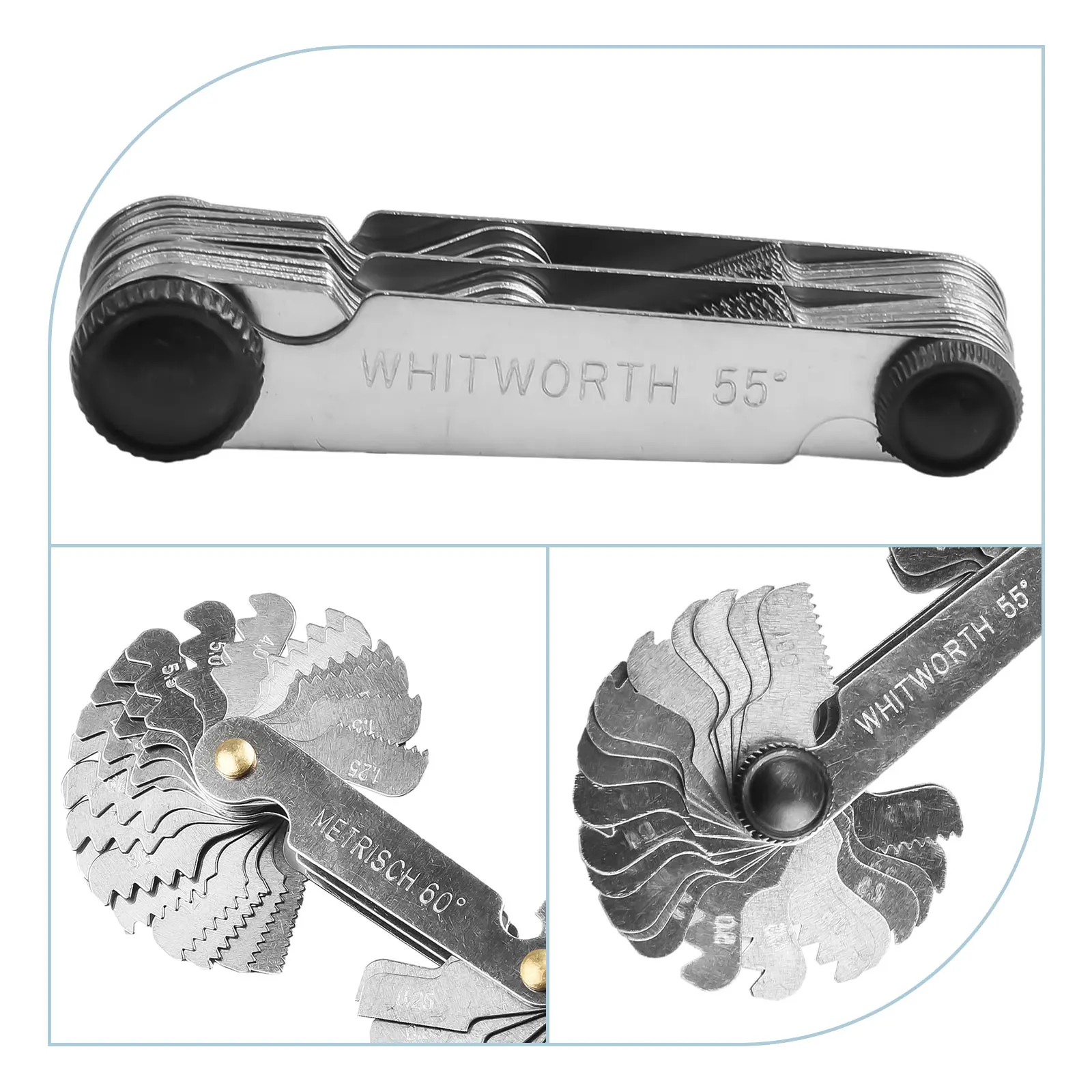 66 X 12 X 8mm Screw Thread Gauge Screw Thread Gauge 66 X 12 X 8mm 66 X 12 X 8mm Measuring Gauge Thread Pitch Cutting Gauge New