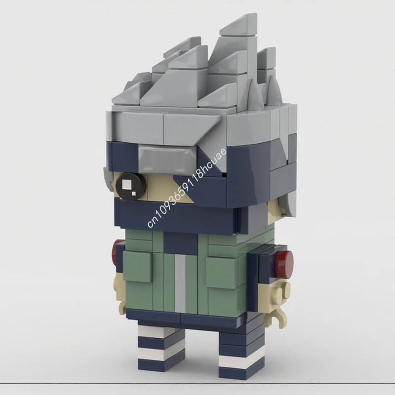 191 elementów MOC Kakashi Hatake Brickheadz Model Klocki Konstrukcyjne Architektura Zabawki Rękodzielnicze DIY Składanie Prezenty Świąteczne