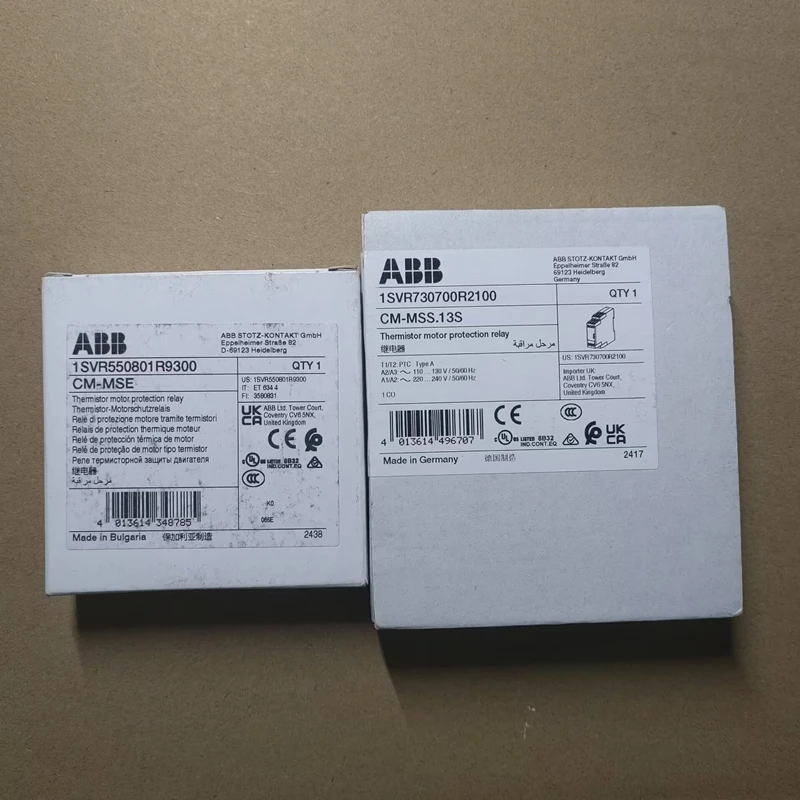 2025 ABB الثرمستور PTC التتابع CM-MSE CM-MSS. 13S 11S 12S CM-MSS. 33S 31S #2