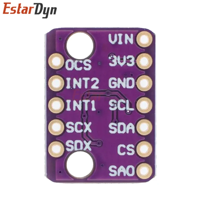 EstarDyn BMI160 GY-BMI160 6DOF 6-Axis Rate Gyro Gravity Accelerometer Sensor Module IIC I2C SPI Communication Protocol 3-5V