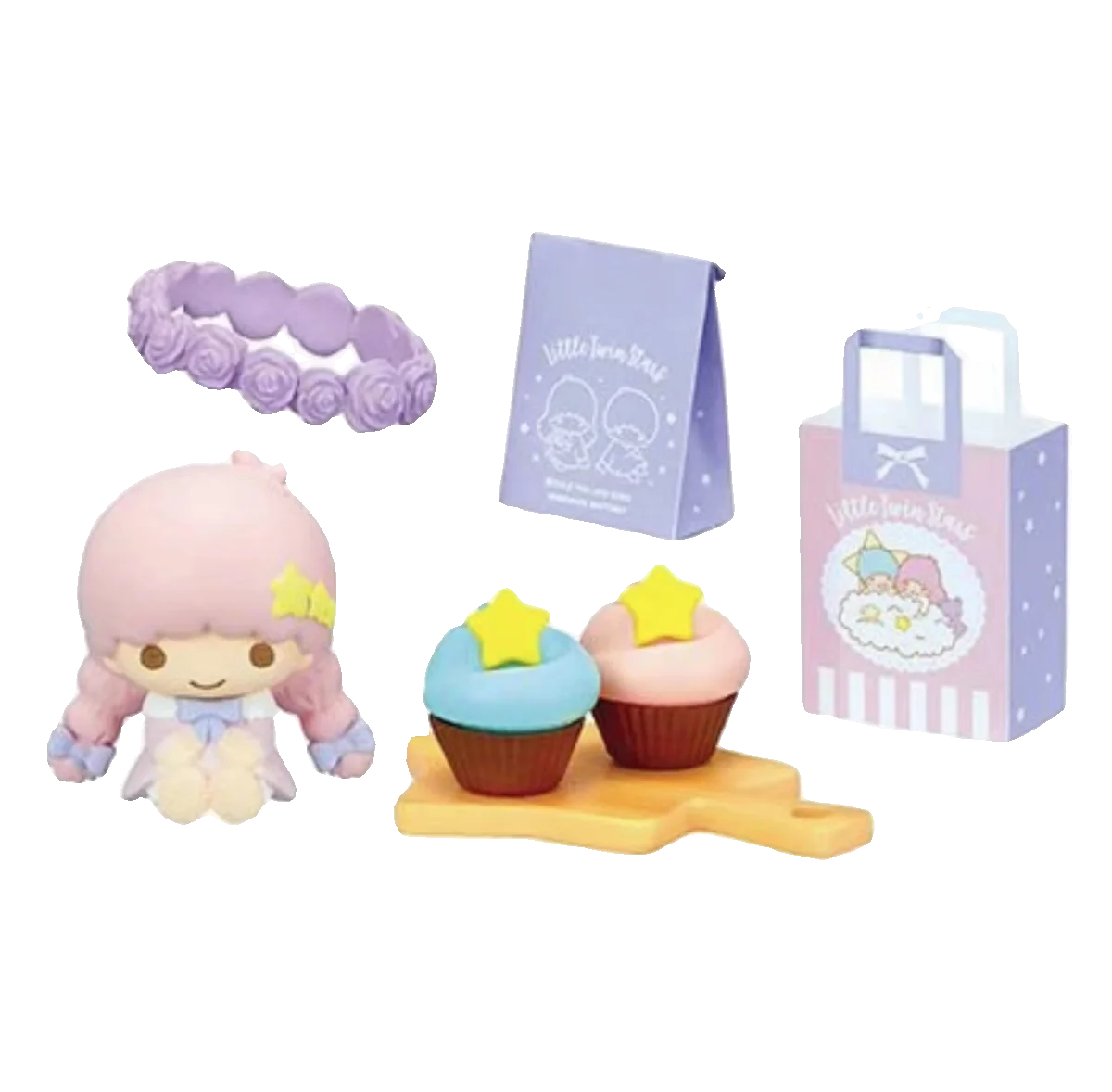 BANDAI Sanrio Figures Model Gemini star Camping cuisine Dream Picnic prop EX CASHAPON Cute ornament Original Toy