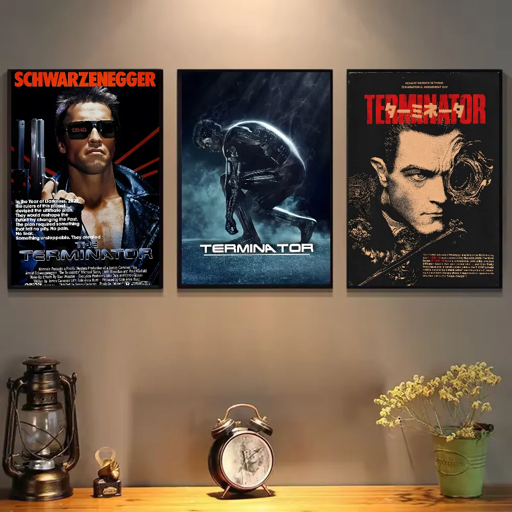 The Terminator American Sci Fi Movie Poster HD art sticky wall waterproof home living room bedroom bar aesthetic decoration