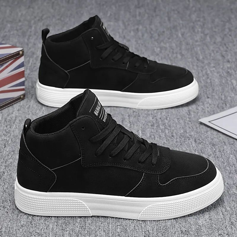 Men's Skateboarding Shoes 48 High Top Casual Sneakers Breathable Street Shoes Flats Shoes Lace UP Walking Shoes Chaussure Homme