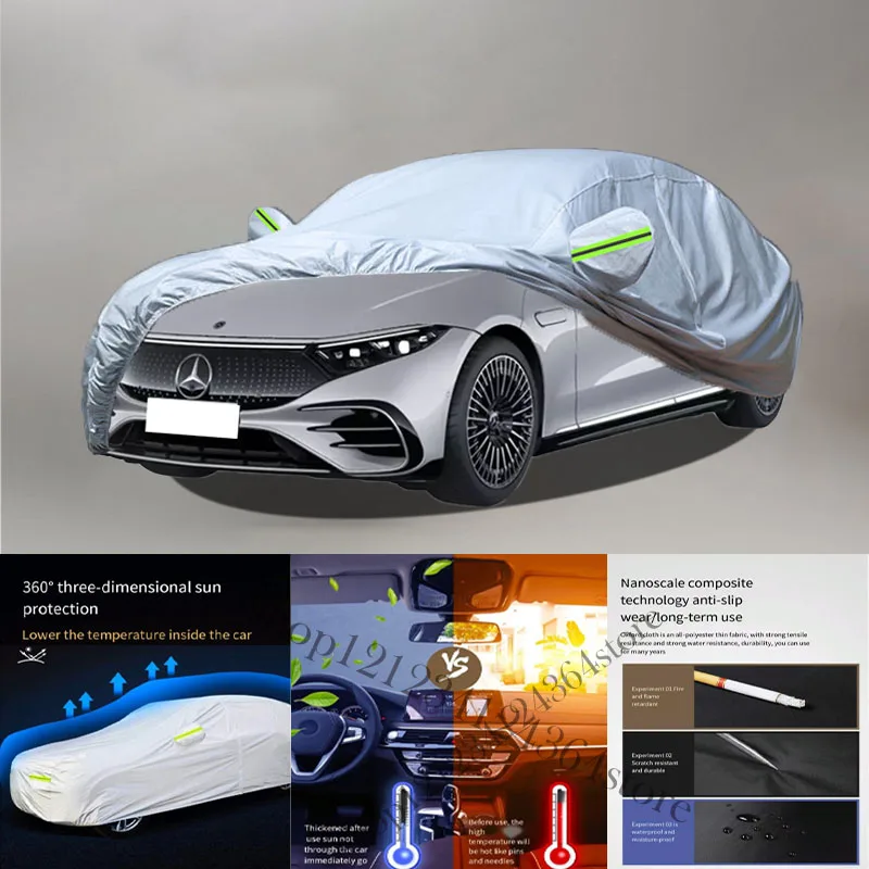 

For Mercedes Benz Eqs Car cover Exterior Car Cover Outdoor Protection Full Car Covers Waterproof Sunshade Anti UV Snow Cover