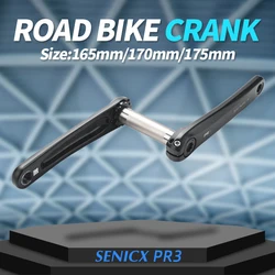 SENICX Bicycle Cranks 165/170/175mm for Road / Folding Bikes Fixed Gear High-quality 6061 Aluminum Alloy Crank Arms Bike Parts