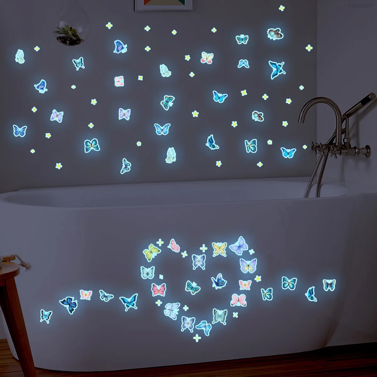 Creative Color Luminous Sticker Living Room Bedroom Children's Room Fluorescent Sticker Home