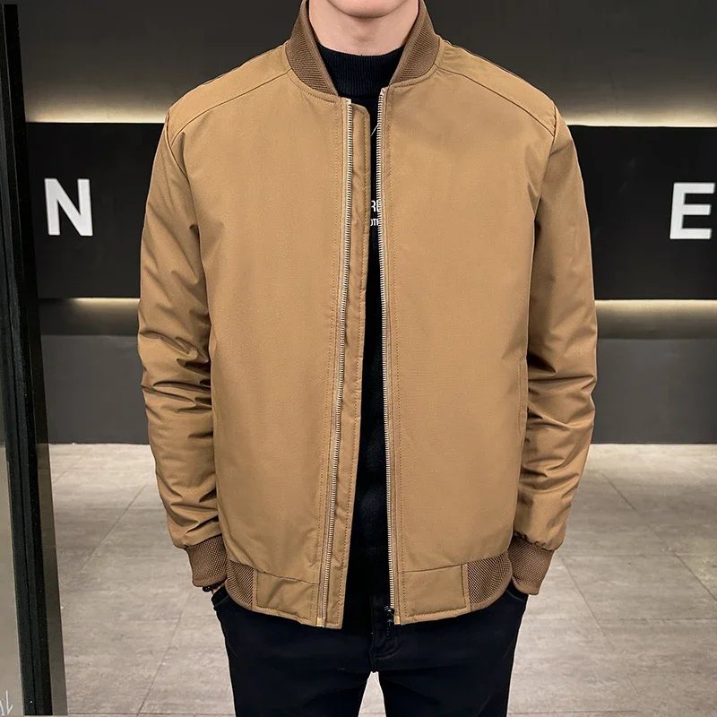 

Loose Jacket Mature Style Men's Jacket Men's Down Jacket Warm Fashionable and Casual Cotton-padded Jacket New Winter Down Jacket