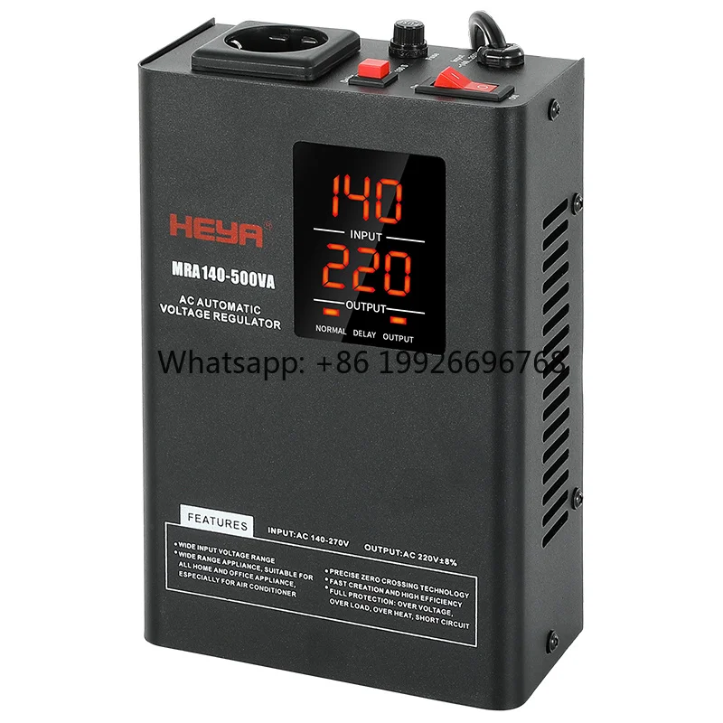 

Wall Mounted 3KVA Voltage Regulators Single Phase 220V Electric Regulateur De Tension 50HZ 60HZ Automatic Voltage Stabilizers