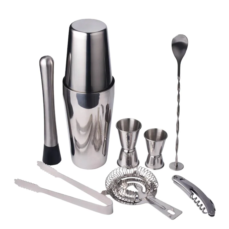 Professional Stainless Steel Rod Accessories Set Bar Tools Bartender Set