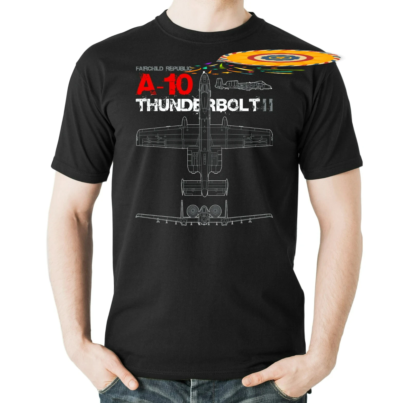 US Air Force A-10 Thunderbolt II Attack Aircraft T-Shirt 100% Cotton O-Neck Summer Short Sleeve Casual Mens T-shirt Size S-3XL