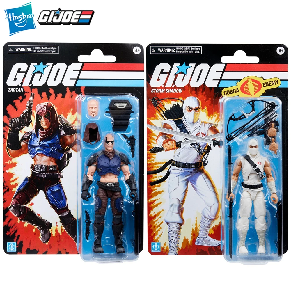 [In-Stock] Hasbro G.I. Joe Classified Series Zartan & Storm Shadow 6-inch-scale Retro Cardback Action Model Figure Toys