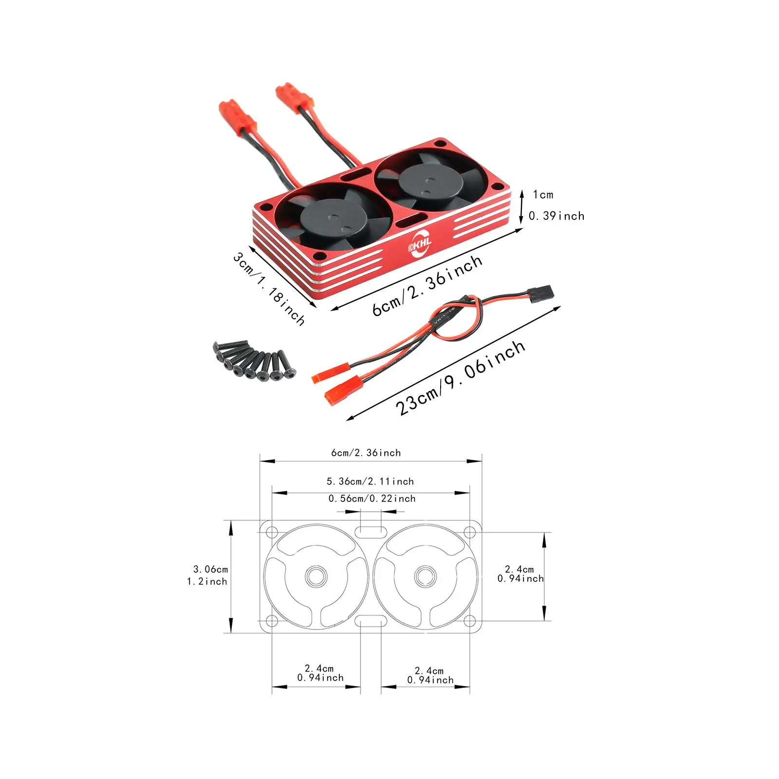 RC Auto Motor Lüfter Legierung Ersatzteile für 1/8 1/10 1/7 RC Crawler Auto