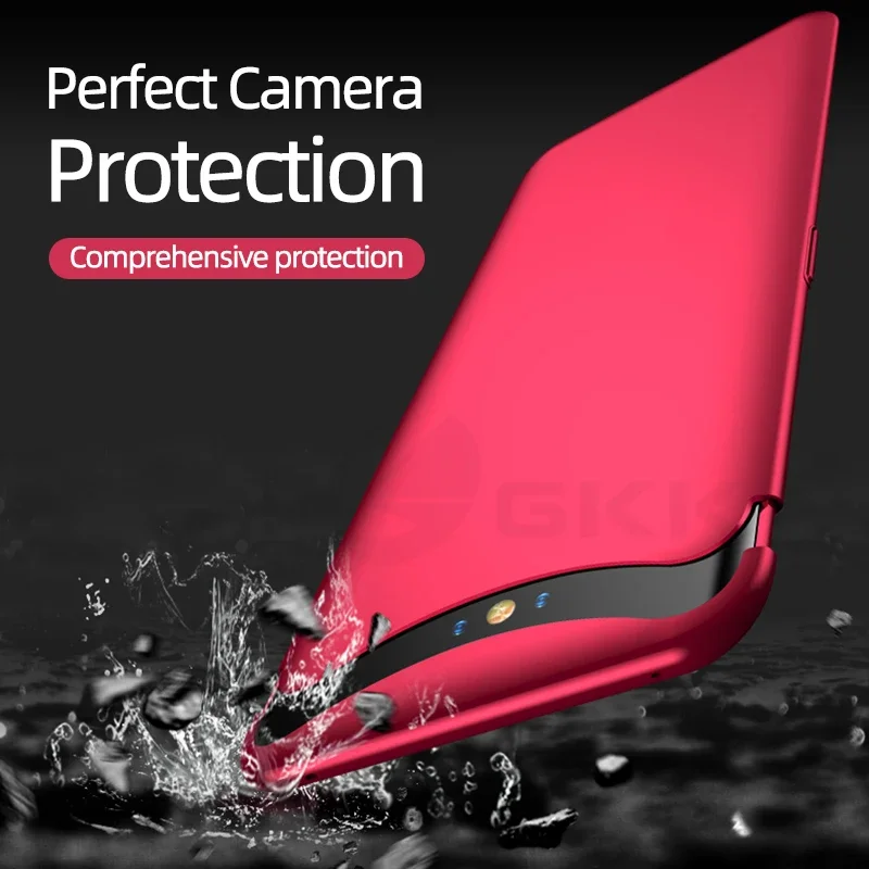 GKK Camera Slide Lifting Case For OPPO Find X Case 360 Full Protection 2 in 1 Slim Matte Plastic Cover for OPPO Find X Funda