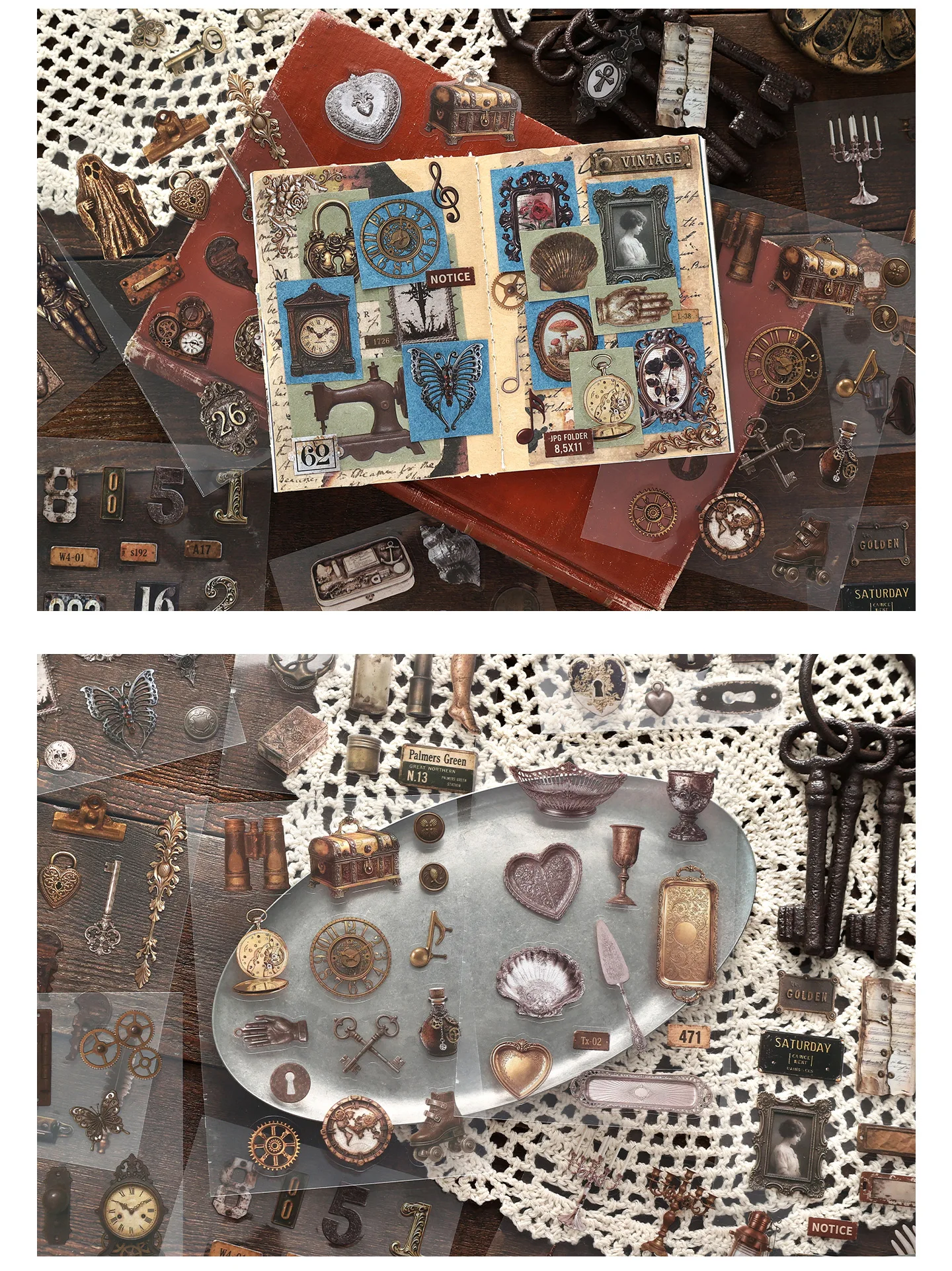 TIANZI 20 Sheets Cute Cartoon PET Die Cut Stickers Book for Handmade Scrapbooking Japanese Stationery Supplies Decorative Diary